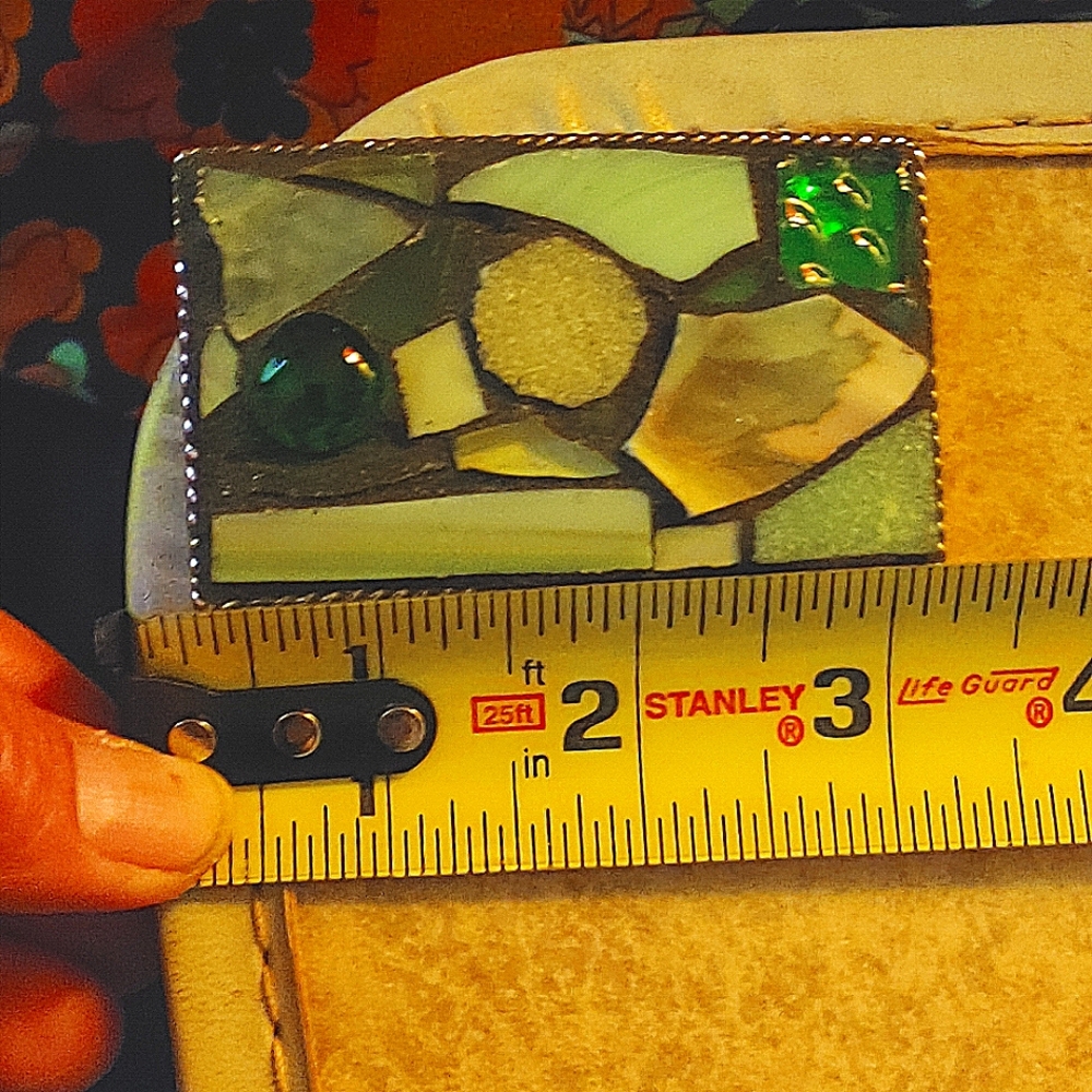 Green Stone Belt Buckle